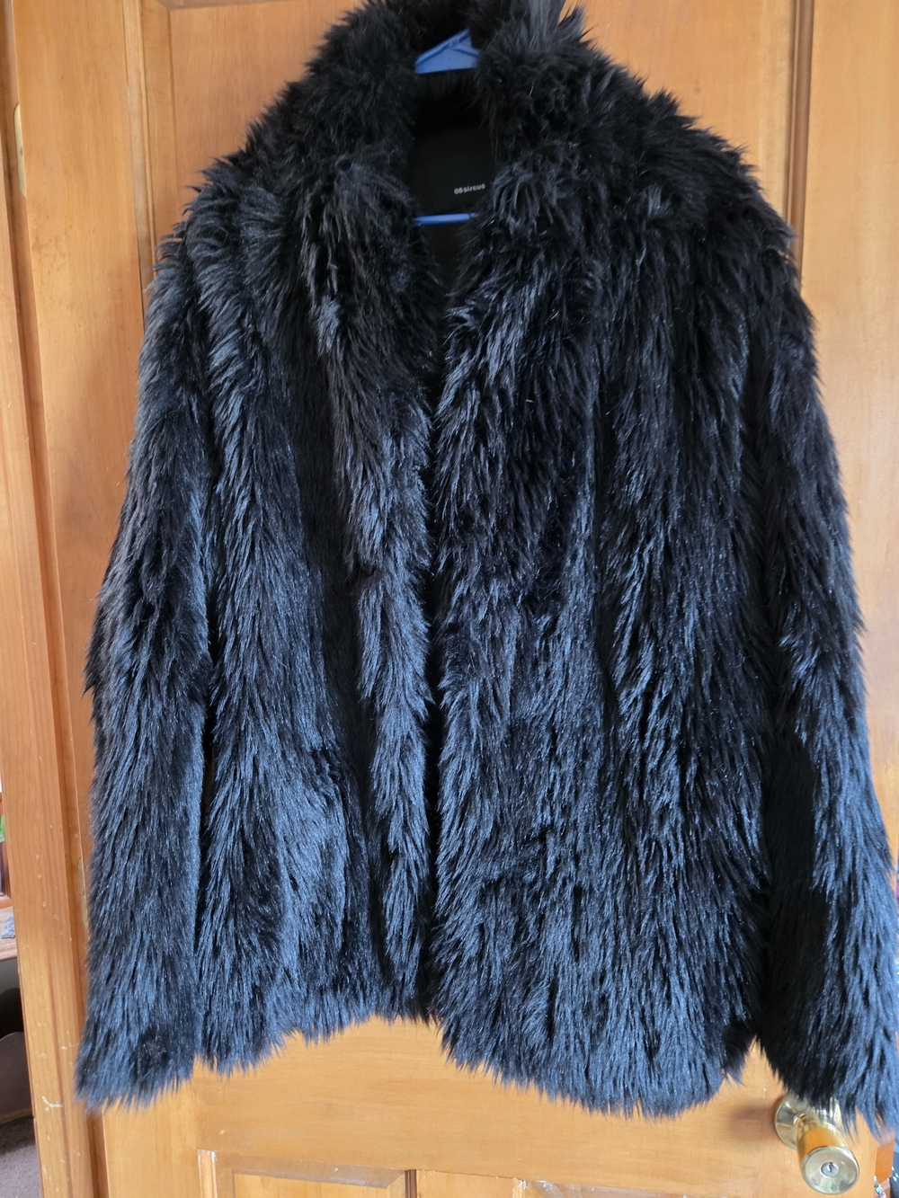 08 Xircus Black Faux Fur Jacket - Women